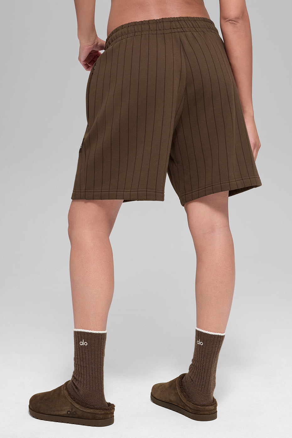 7 Pinstripe Short - Espresso Pinstripe