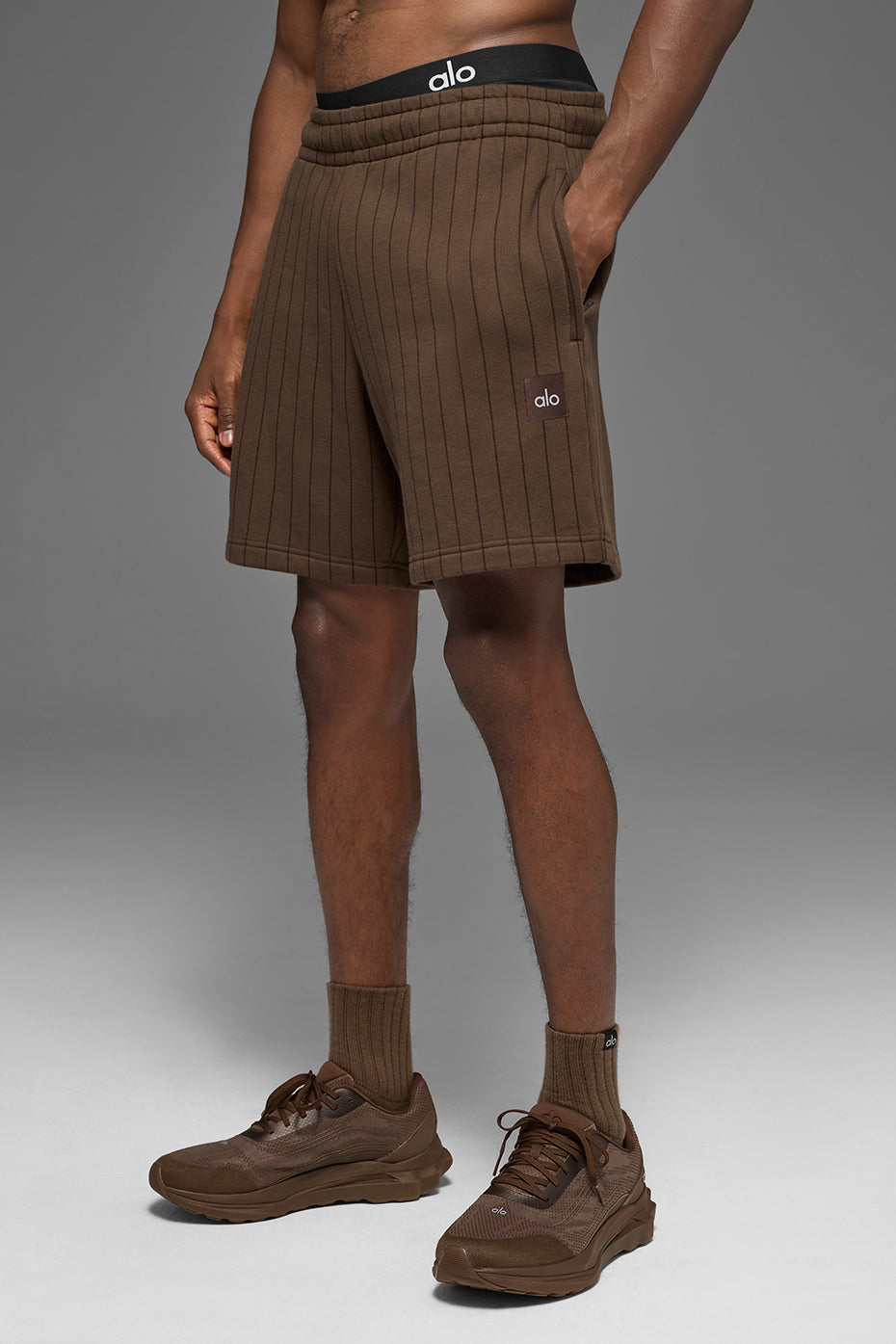 7 Pinstripe Short - Espresso Pinstripe
