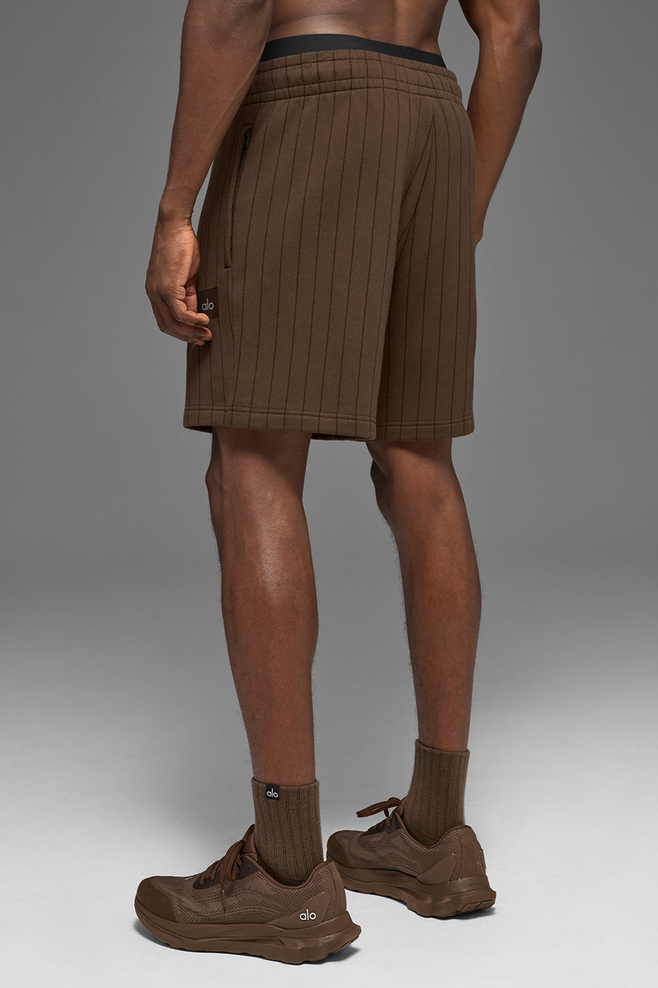 7 Pinstripe Short - Espresso Pinstripe