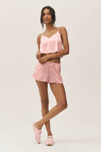 Silk Blend Radiance Tank - Sundrenched Pink