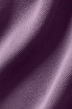 Silk Luminous Cropped Button Down Long Sleeve - Plum Kiss