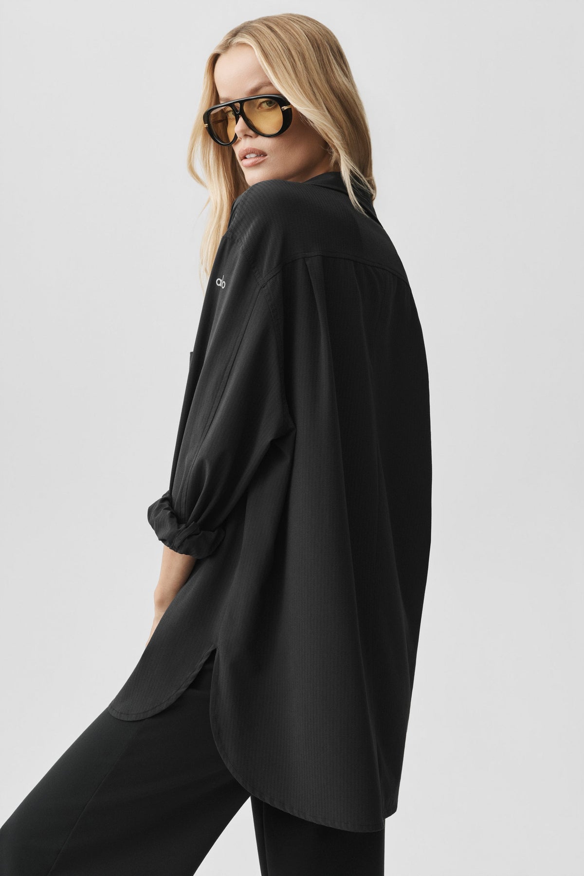 Dreamscape Button Down Long Sleeve - Black