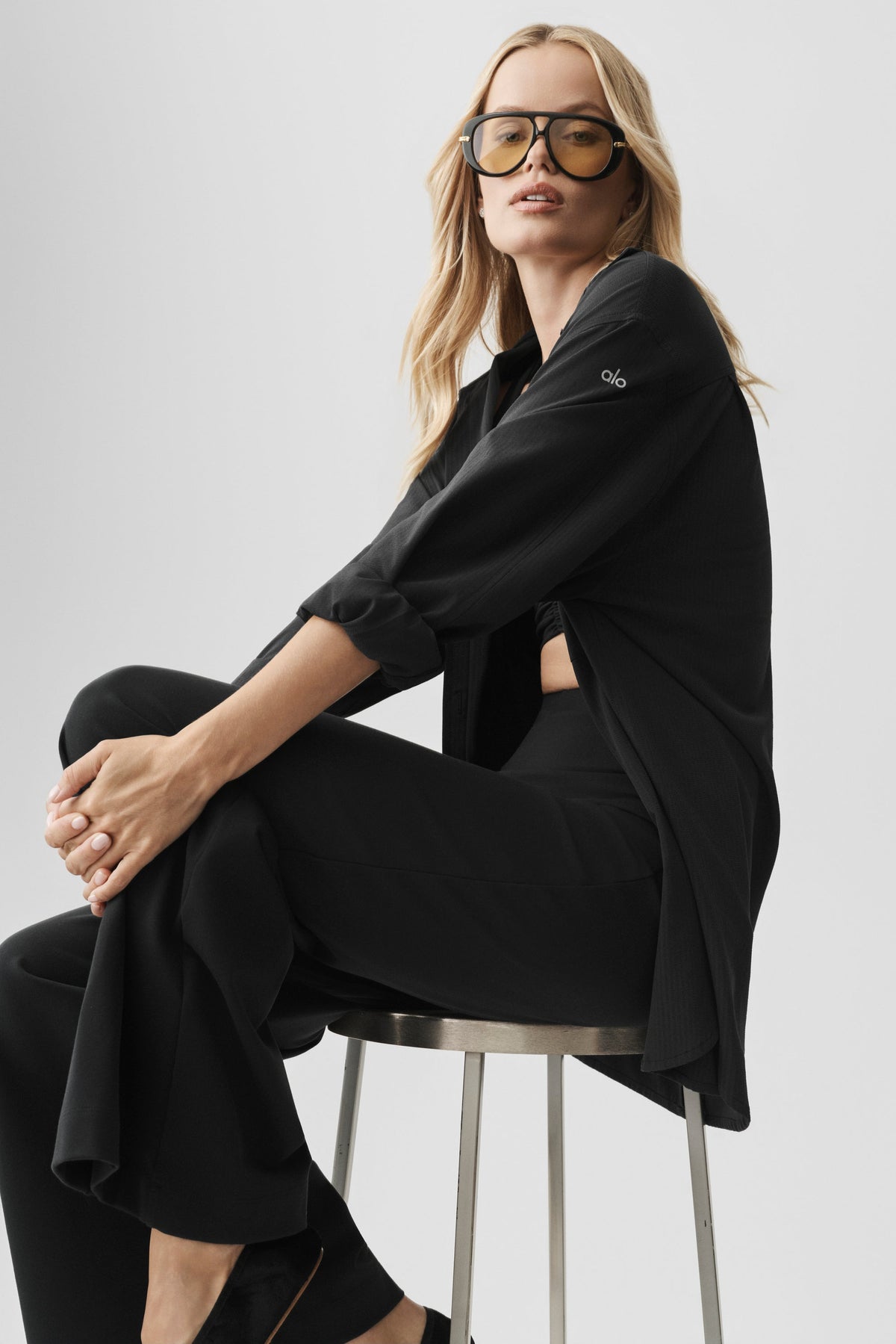 Dreamscape Button Down Long Sleeve - Black