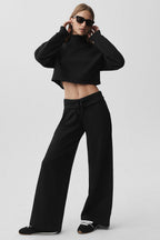 Cropped Serenity Coverup - Black