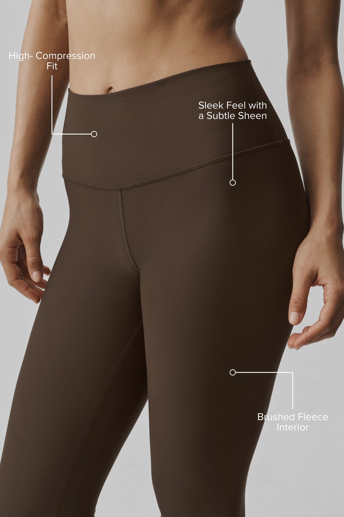 Airlift Winter Warm High-Waist Legging - Espresso