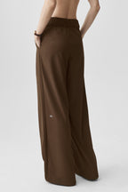 High-Waist Dreamscape Trouser (Regular) - Espresso