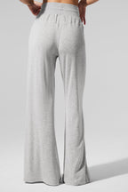 Semi-Sheer Delicate Lounge Flare Pant (Regular) - Athletic Heather Grey