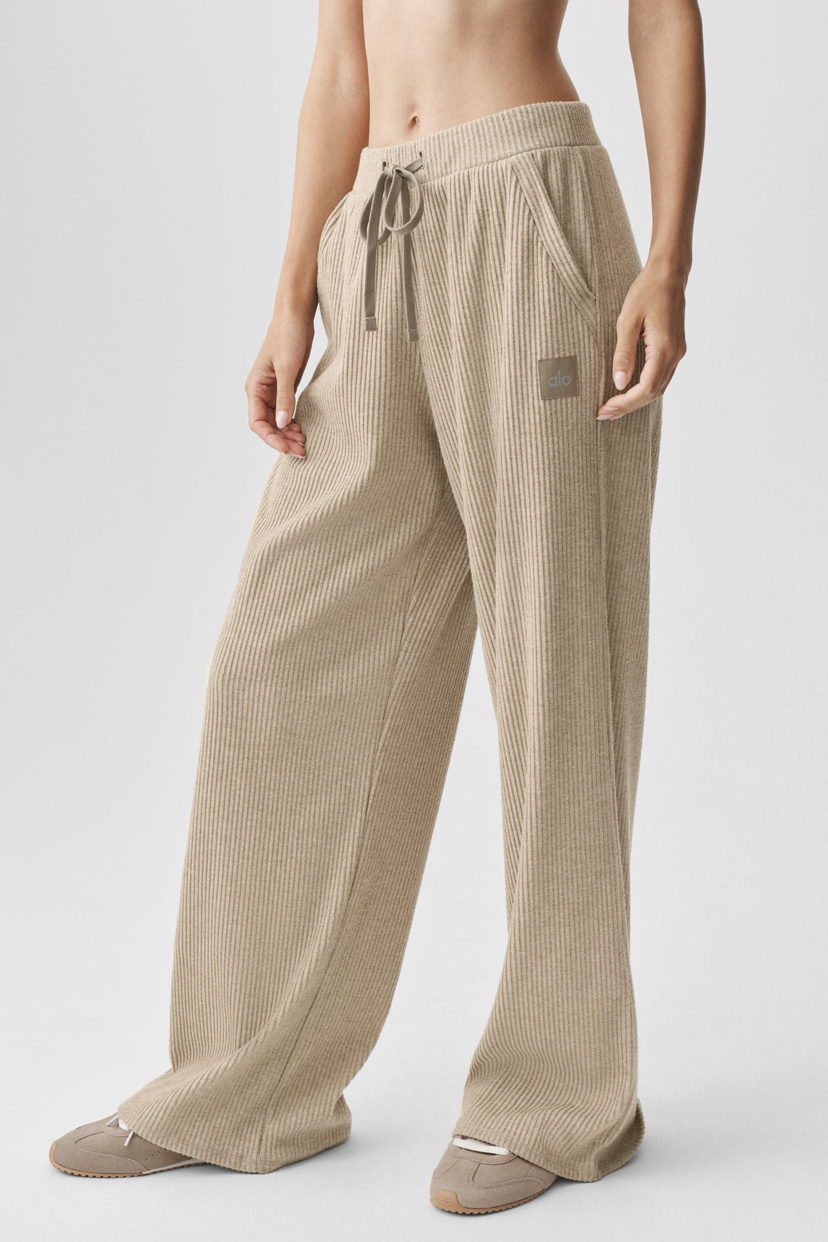 Muse Wide Leg Pant - Gravel Heather