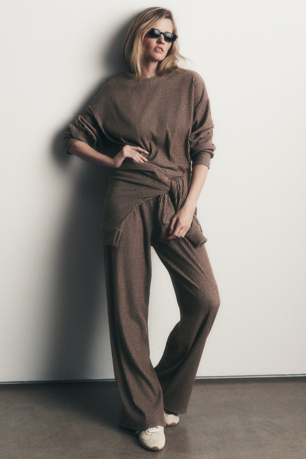 Muse Wide Leg Pant - Java Brown Heather