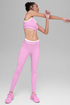 Airbrush High-Waist 7/8 Better Together Legging - Candy Heart Pink/White