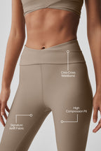 Airlift High-Waist 7/8 Horizon Legging - Gravel