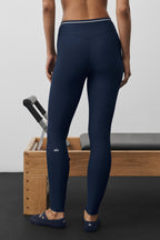 Airlift High-Waist Trifecta Legging - Navy/White