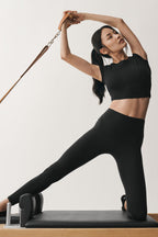7/8 High-Waist Airbrush Legging - Black