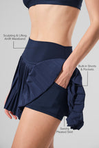 Serve Looks Tennis Skirt - Navy