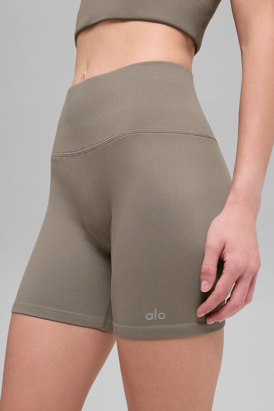 5 Seamless Ribbed Favorite Short - Light Cocoa