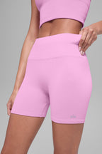 5 Seamless Ribbed Favorite Short - Candy Heart Pink