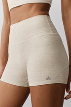 3 Alosoft High-Waist Carefree Short - Oatmeal Heather
