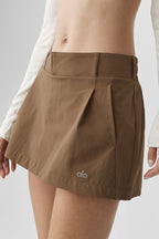 Fan Club Mini Skirt - Java Brown