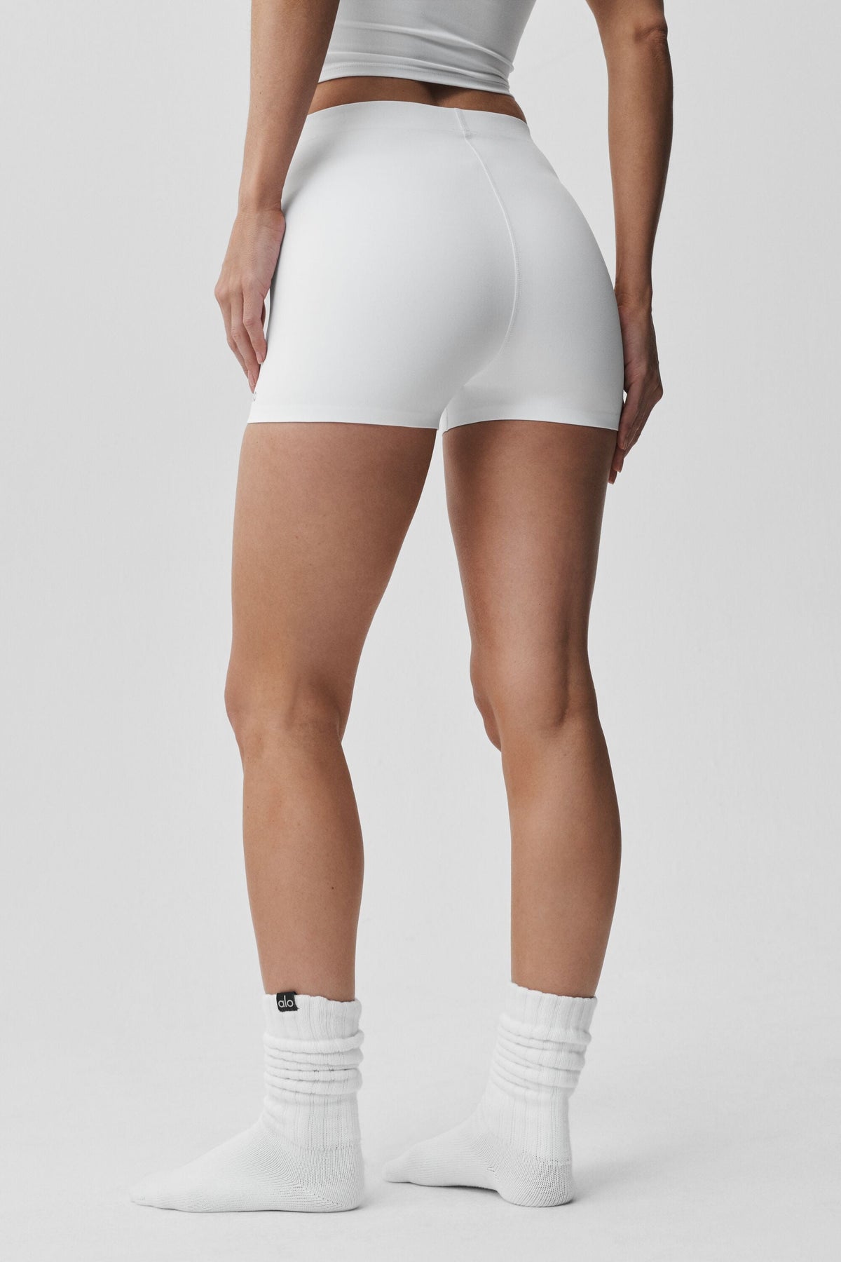 2 ALO Softsculpt Mid-Rise Short - White