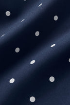 3 Airlift Polka Dot High-Waist Short - Navy/White