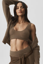 Semi-Sheer Cashmere Eternity Bra - Java Brown Heather