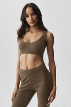 Semi-Sheer Cashmere Eternity Bra - Java Brown Heather