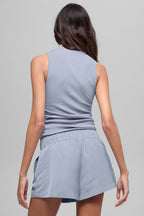 Ribbed En Pointe Tank - Winter Frost