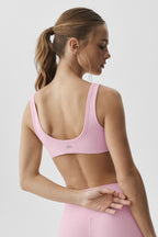 Alosoft Center Stage Bra - Pink Marshmallow Heather