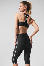 Airlift Super Sleek Contrast Bra - Black/White