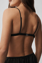 Silk Luminous Bra - Black